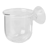 GANAZONO Aquarium Fish Feeding Cup Kompakt Langlebig Fischfutterspender für Heim Tierbedarf Geeignet zur Wasserpflanzenkultivierung Platzsparend Leicht zu Reinigen