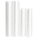Aedavey Vakuumierbeutel zur Aufbewahrung von Lebensmitteln, Vakuumierrollen – 21,8 x 41,7 cm (2 Stück) und 27,9 x 41,7 cm (2 Stück), passend für alle Klemm-Vakuumiermaschinen