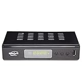 Digiquest Twin Tuner Rec Digitaler terrestrischer Receiver, DVB-T2, Full HD, Small Edition, Videorekorder, Schwarz