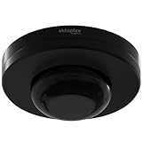 Oktaplex 2er Set Pia Präsenzmelder Decke Aussen & Innenbereich 360° Infrarot Bewegungsmelder IP65 230V Aufputz Bewegungssensor Black
