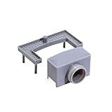 KOOBON Duschrinne Siphon mit Geruchsstop Haarsieb Set für Duschrinnen mit Φ 40mm Ablauf Duschablauf, Haarfänger Dusche Ablauf Bodenabfluss Wasserabfluss