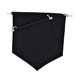 GALPADA 2 Stück Nordische Wanddeko Brooch Banner aus Schwarz Multifunktionale Pinnwand für Pins und Abzeichen Wimpel Display für Kinderzimmer und Party dekoration