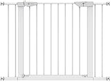 VOUNOT Treppenschutzgitter 75–108cm, ohne Bohren, Türschutzgitter für Kinder, Hunde und Katzen, Auto-Close Treppengitter, Magnetverschluss, 90° Stop, Weiß