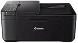 Canon Farbtintenstrahldrucker PIXMA TR4650 Multifunktionsgerät DIN A4 (Scanner, Kopierer, Drucker, Fax, 4800 x 1200 DPI, LCD, WLAN, USB, Apple AirPrint, PIXMA Cloud Link, ADF Duplexdruck) schwarz