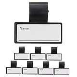 WEKAMOS 8 Stück Teiliges Namensschild aus stabilem Material mit kreativem Design leicht beschriftbar sicherer Halt für Stethoskoprohre zur persönlichen Identifikation im medizinischen