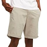 JACK & JONES Herren Chino Shorts Regular Fit 12165604,Crockery,XL