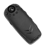 Clip Tragbare Videokamera, 1080P Am Körper Getragene Kamera Vielseitige Tragbare 130 Grad Weitwinkel für Interviews (128GB)