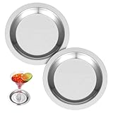 HAWILLOSCH 2st Weinmatte Aus Edelstahl Weinuntersetzer in Runder Form Weinflaschenständer Untersetzer Für Den Esstisch Chillen Silberne Flaschenmatte Gießen Weinkissen Silver Rostfreier Stahl