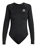 Roxy Essentials - Langärmliger Badeanzug für Frauen Schwarz