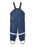 Playshoes Unisex Kinder Matschhose Regenlatzhose Textilfutter Wind- Und Wasserdichte Regenhose Regenbekleidung, Marine, 86 EU