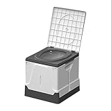 Tragbare Campingtoilette – Outdoor-Klapptoilette | Wohnmobil-WC | Tragfähigkeit 180 kg | Auto-Klapptoilette | einziehbare faltbare Auto-Toilette für Stau | Erwachsene | Kinder