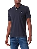 Marc OߴPolo Herren Kurzarm-Poloshirt aus Bio-Baumwolle Regular Fit, Blau (Dark Navy), XS