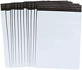 100 Stück Versandbeutel Plastik Versandtaschen 229 x 305mm, selbstklebend und blickdicht, Versandtüten aus Plastik für Kleidung und Textilien (M)