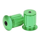 Fahrrad-Lenker-Stecker, Fahrrad-Erweiterungsverriegelungs-Lenkerblock, Aluminium-Lenker-Endkappe, Orange für Mountainbike-Lenker, Galvanik (Green)