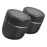 Lurrose 1 Satz Push Typ Papierkorb Miniatur Modell Mülleimer Mülleimer Konische Keile Kleine Mülleimer Mit Deckel Push Typ Mülleimer Nagelständer Displayständer Möbel Keile Pp 2Stk