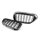 YUQUDGELKY Für 5 Series G30 G31 520i 530i 540i M5 2017-2019 Sportlichen Doppelstab-Kühlergrill Für Die Frontstoßstange(Matte Black)