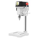 340W Tischbohrmaschine 3-Stufen Geschwindigkeit (0-16.000 U/min) Standbohrmaschine Tiefeneinstellung Säulenbohrmaschine Bohrhub 25mm Ständerbohrmaschine für Holz Metall Kunststoff DIY Modell