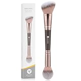 KINGMAS Stiftung Make-up Pinsel, Doppel-Bürste Foundation Make-up Pinsel zum Mischen von flüssigem Puder, Concealer Cream Kosmetik, Rouge-Pinsel