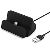 P59C USB Typ C Ladestation – Dockingstation Ladegerät für Android Smartphones, USB C Ladestation mit Kabel