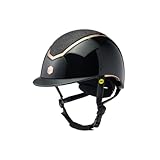 Charles Owen Kylo Sparkly MIPS, L(58-61cm), Black Gloss/Rose Gold