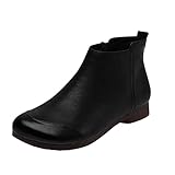 Damen Reitstiefel, wasserdicht, Schneestiefel, kurz, klobig, High Heels, Schuhe, modisch, atmungsaktiv, Damenstiefel, Reißverschluss, Damenstiefel, Schwarz , 39 EU