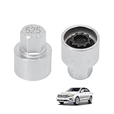 ANBOO Felgenschloss Original T10313-525 Radsicherungsmutter Radmutterschlüssel，Stecknuss-Ersatz Adapter Schlüssel Reifen Diebstahlschraube Radschrauben Kompatibel mit Go-lf VI Variant AJ5 Pa-ssat B6