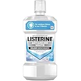 LISTERINE Advanced White Milder Geschmack 500 ml, Mundspülung zur Entfernung hartnäckiger Zahnverfärbungen, für weißere Zähne in nur 1 Woche, Mundwasser bekämpft wirksam Bakterien im Mundraum