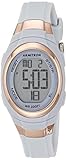 Armitron Sport Women's Digital Chronograph Resin Strap Watch, 45/7034 Blue/Rose Gold