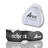 Ares Fightwear® Slim Fit Mundschutz Boxen inkl. Aufbewahrungsbox für Kampfsport, MMA & Athleten I Maximaler Zahnschutz dank Optimaler Passform I Profi Mouthguard für Herren & Damen