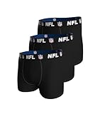 NFL Herren Shield 3pk Boxers, Schwarz, M EU