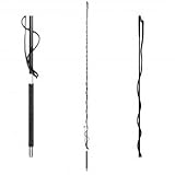 Waldhausen Teleskop Longierpeitsche Karbon/Fiberglas, schwarz, Länge 200 cm