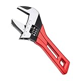 Rollgabelschlüssel Verstellbar - Griffig Neu Weitöffnend Kurzer Schaft Sanitär | Rohrzange Große Backe Leitung | 15cm 20cm Kurz Transportabel Metall Haus Werkstatt Garage Badezimmer Zubehör Geschenk