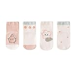 Generisch Säuglingsjungen-Mädchen-Socken Atmungsaktive -Tier-Mesh-Socken Hohe Söckchen Kindersocken 22 24 Junge Winter (White, 0-1 Years)