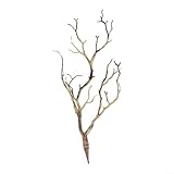 SiSinkal Realistische künstliche Korallenzweige für DIY-Halloween-Dekorationen, Aquariumpflanzen oder Vasenfüller, 35 cm, Kunststoff, Geweihform, weiß/braun/blau/grün (B008 Kaffee)