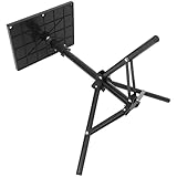 HIAKDOFT Höhenverstellbares Projektorstativ mit Ablagefläche für und Laptop Stabiler Metallrahmen Geeignet für Büro Heimkino und Live Streaming