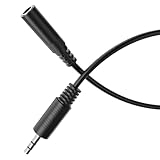 HDSupply Aux Verlängerungskabel, 1,00m Klinkenkabel Verlängerung, 3 polig Stereo 3,5 mm Klinke Audio, Audiokabel für Kopfhörer, Soundbar, Fernseher, Auto, Radio, Schwarz
