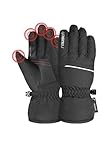 Reusch Junior Glove All Finger Touch warme, Winddichte und atmungsaktive Skihandschuhe Winterhandschuhe Kinder Kids Jugendliche Mädchen und Jungen touchscreenkompatibel
