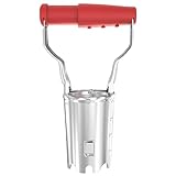 FLORA GUARD Blumenzwiebelpflanzer,Zwiebelpflanzer mit Auslöseautomatik und Tiefenskala, aus 1.5mm Qualitätsstahl,verfügt über eine galvanische Rostschutzbehandlung auf der Oberfläche
