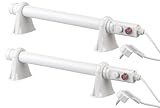 Royal Gardineer Elektroheizung: 2er-Set elektrische Stabheizungen für Gewächshäuser, 55 W, 51 cm, IP44 (Elektrofrostwächter, Frostschutzwächter, Gewächshaus)