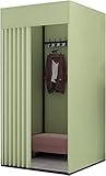Portierter Kleidungstestraum, Umkleidekabine for Bekleidungsgeschäfte, einfache mobile Umkleidekabine, tragbares, abnehmbares Vorhangset, Outdoor-Camping-Bekleidungsstand, Mall-Schutz, Privatsphäre, U