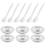 Westmark 206222E6 Eierbecher, SAN ABS, Weiß 6 Stück + 6 Löffel