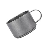 Mllepjdh Doppelwandige isolierte Kaffee-Dosierbecher, 240 ml, Edelstahl, doppelwandige isolierte Espressotassen