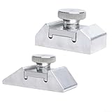 Volakebeing Schleifblockhalter aus Aluminiumlegierung für Holzbearbeitung, 2 Stück für Kantenschleifer-Clip mit Komfortgriff, kompatibel mit Schleifpapier für Ecken