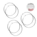 MYLERCT 6 Stück Gürtelring, 4 × 143 mm Gürtelhalter, Silber Schalhalter, Dickeres Solides Design, Krawattenring für Ordnen von Gürteln, Schals und Krawatten