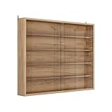 Vicco Wandvitrine Clario, Sonoma, mit 4 Einlegeböden