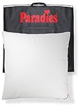 PARADIES Enten-Daunenkissen 80x80 cm - 1.150g Eloise medium Bio - mittelfestes Kopfkissen 80x80 Daunen mit RDS zertifizierten Entenfedern und -daunen