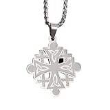 Geschenk Jerusalem Kreuz Nicht verblassen Stahl Herren Halskette Accessoires Dudelsack Halskette Anhänger