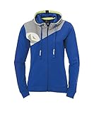 Kempa Erwachsene Core 2.0 Kapuzenjacke Damen Jacke, royal/Dark grau Melange, M