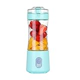 Tragbarer Mixer in persönlicher Größe für Smoothies, Saft und Shakes, 4000 mAh, mit Mixer, Mini-Motor für Zuhause und Reisen, leistungsstark