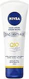 NIVEA 3in1 Anti-Age Q10 Hand Creme Vorteilsgröße, Anti-Falten Handpflege mit Q10 und UV-Filter, pflegende Hautcreme für normale bis trockene Hände (100 ml)